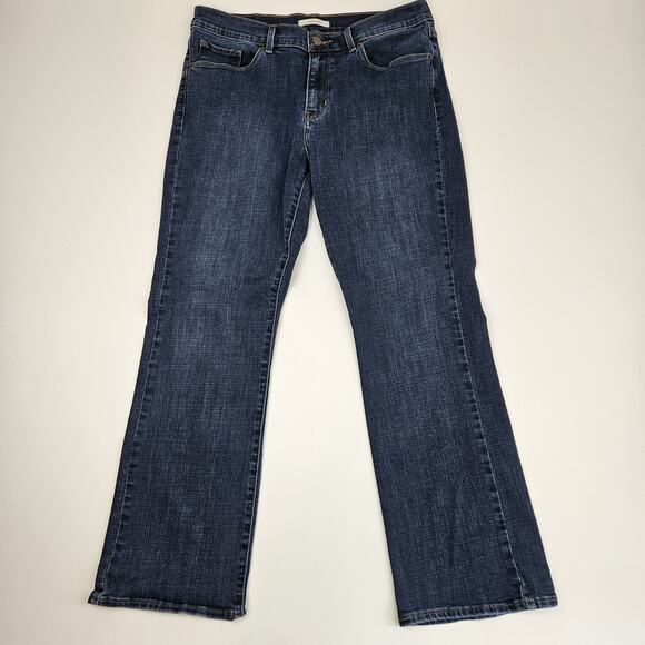 Levi's Classic Bootcut Jeans Women's 10 Denim Dark Wash Mid-Rise Stretch Blue - Picture 2 of 8
